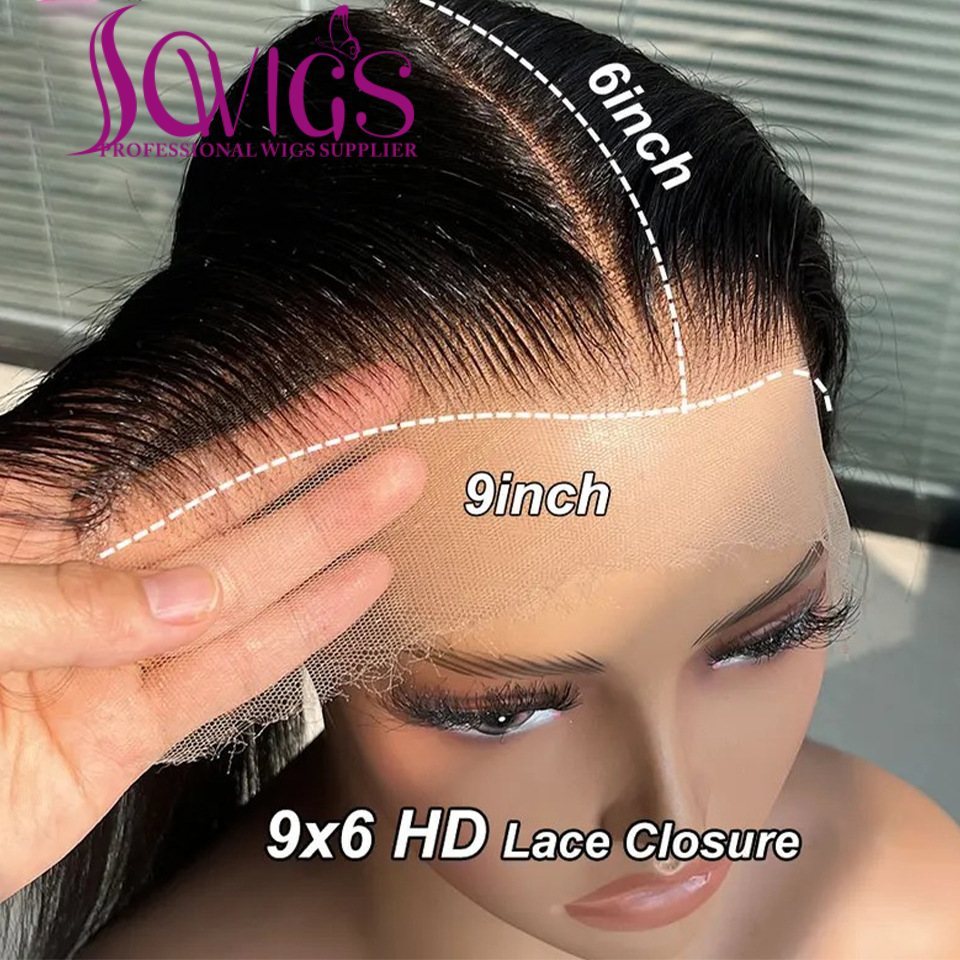 9x6 HD Lace Closure 12A Grade 100% Unprocessed Virgin Human Hair Natural Color