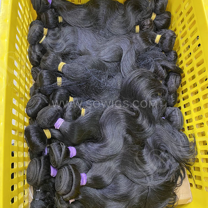 Sowigs Color 1# Jet Black 12A Grade Straight Hair Virgin Human Hair 1 Bundle
