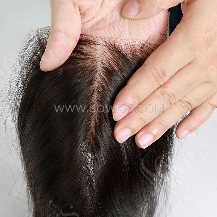4x4 Silk Base Closure 100% Unprocessed Virgin Human Hair Natural Color