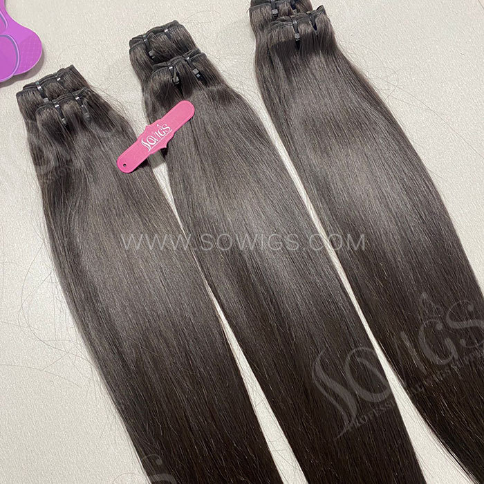 1 Bundle Raw Burmese Hair 100% Unprocessed Human Hair Extension Natural Color