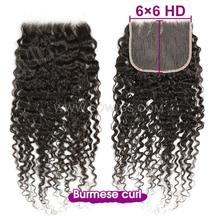 6x6 Lace Closure 12A Grade 100% Unprocessed Virgin Human Hair Natural Color