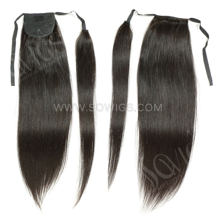 NEW Ribbon Ponytail 100% Unprocessed Virgin Human Hair Natural Color