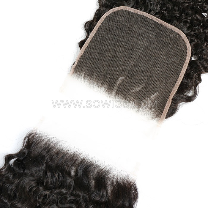 6x6 Lace Closure 12A Grade 100% Unprocessed Virgin Human Hair Natural Color