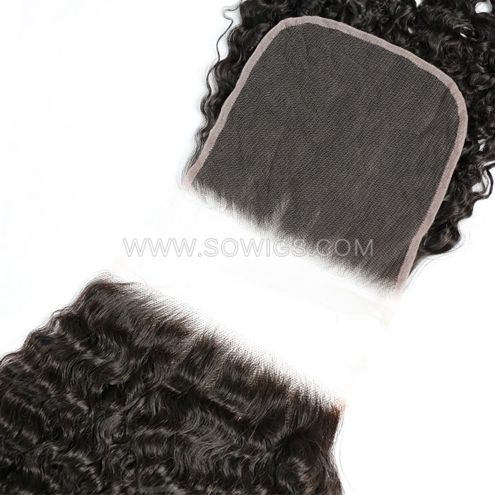7x7 Lace Closure 100% Unprocessed Virgin Human Hair Natural Color