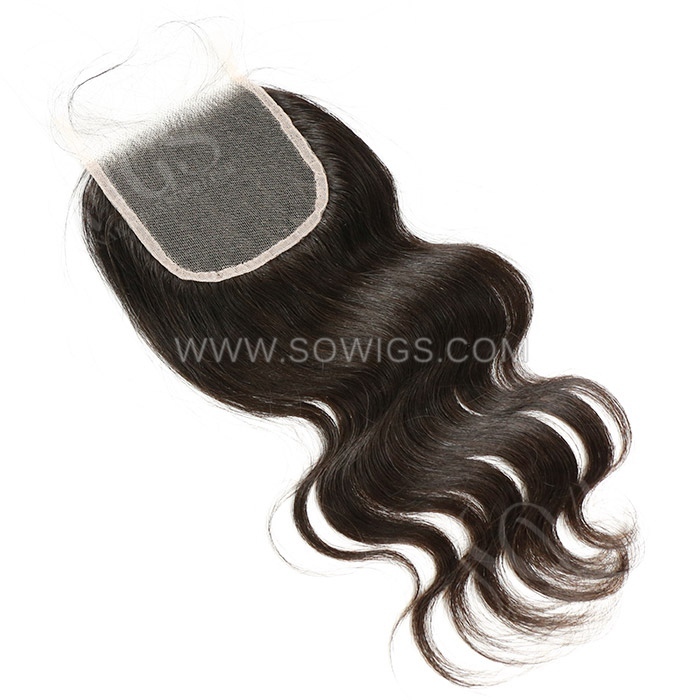 (All hairstyle link) Raw HD 4x4 Lace Closure Small Knots 100% Unprocessed Human Hair Natural Color