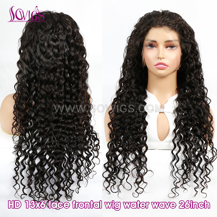 HD 13x6 Lace Frontal Wig Unprocessed 100% Virgin Human Hair Natural Color