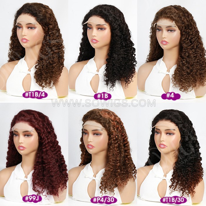 SDD Super Double Drawn Burmese Curl 5x5 Transparent Lace Closure Wig 100% Human Hair Wig
