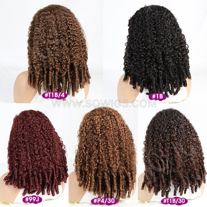 SDD Super Double Drawn Burmese Spiral 5x5 Transparent Lace Closure Wig 100% Human Hair Wig