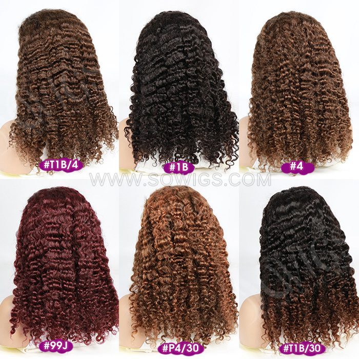 SDD Super Double Drawn Burmese Curl 5x5 Transparent Lace Closure Wig 100% Human Hair Wig