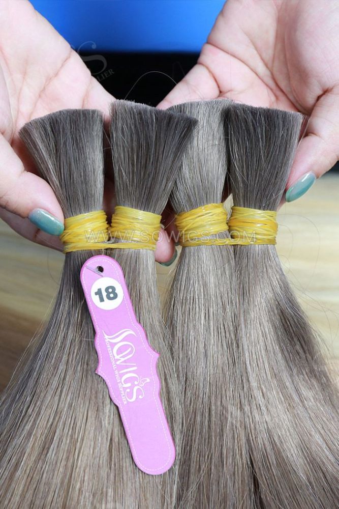 Color 7# Bulk Hair Braiding Hair 100% Virgin Human Hair 95gram/pack