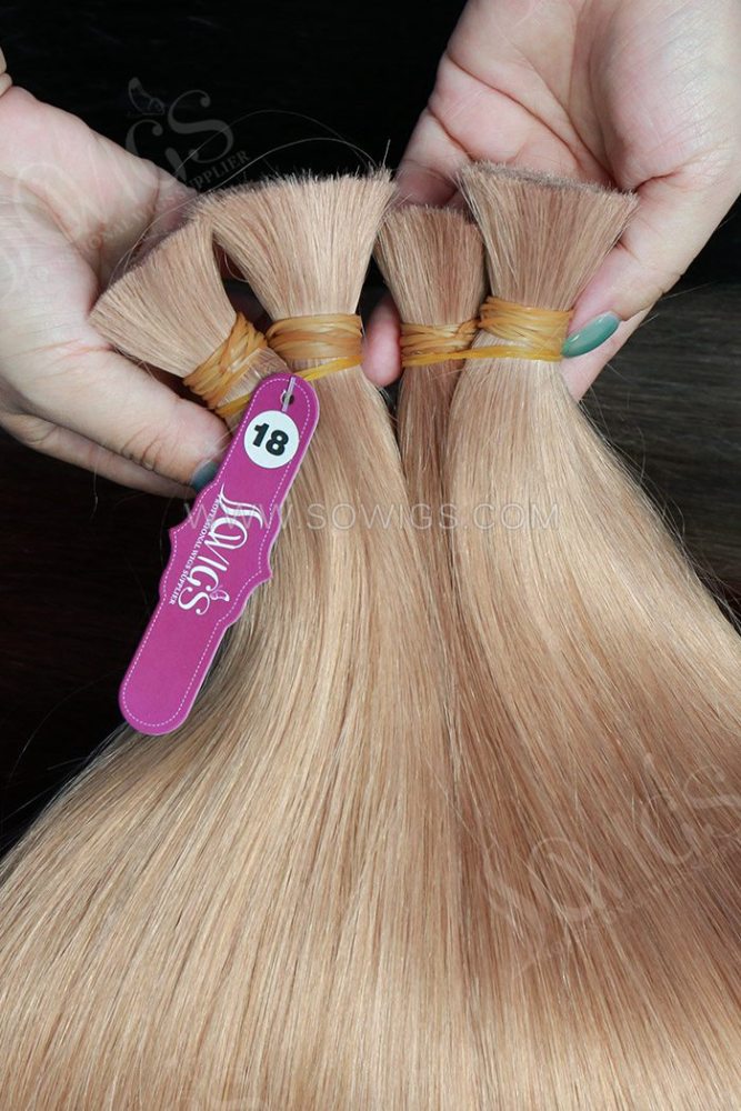 Color 10# Bulk Hair Braiding Hair 100% Virgin Human Hair 95gram/pack