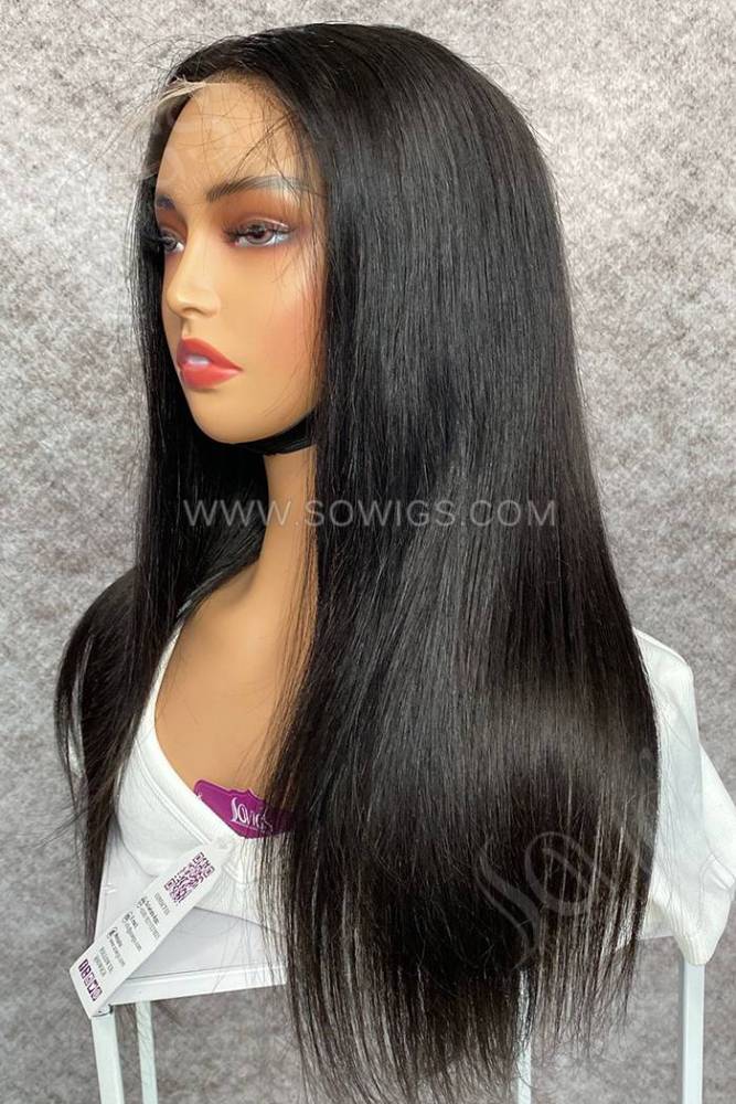 HD 5x5 Lace Closure Wig Glueless Lace Wigs Unprocessed 100% Virgin Human Hair Natural Color