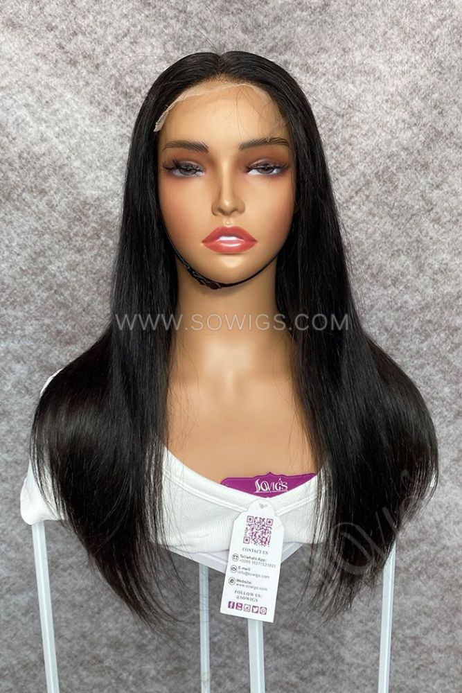 HD 5x5 Lace Closure Wig Glueless Lace Wigs Unprocessed 100% Virgin Human Hair Natural Color