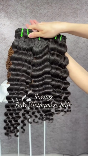 1 Bundle Raw Vietnamese Hair Loose Deep 100% Unprocessed Human Hair Extension Natural Color
