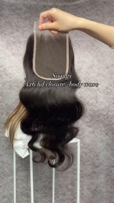 (All hairstyle link) 4x6 HD Lace Closure 100% Unprocessed Virgin Human Hair Natural Color