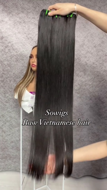 (All hairstyle link)1 Bundle Raw Vietnamese Hair(Can bleach to color 613#)100% Unprocessed Human Hair Extension Natural Color