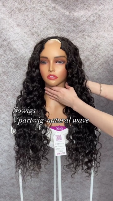 12-40inch U Part Wigs V Part Wigs 150% /200% 300% Density Natural Wave Virgin Human Hair Natural Color