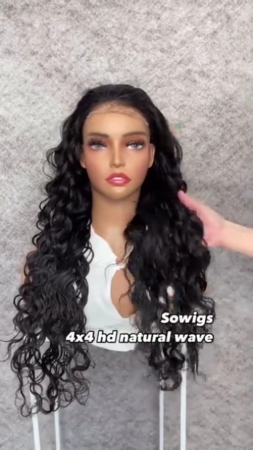 HD 4x4 Lace Closure Wig Glueless Lace Wigs Unprocessed 100% Virgin Human Hair Natural Color