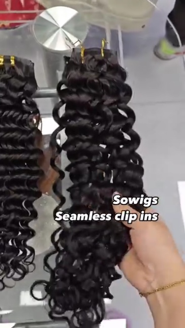 Seamless Clip Extension Premium grade 14inch-30inch Invisible PU Clip Hair Extension 7pcs 120gram / Pack Natural Color