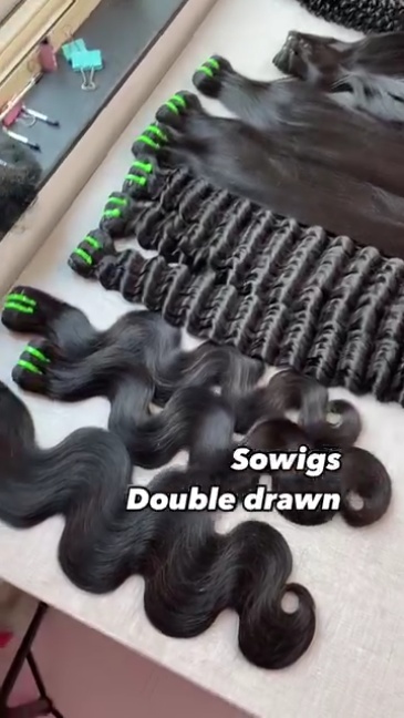 Premium grade 1 Bundle Double Drawn Hair 12-34inch Factory Price Various Style 100% unprocessed Virgin Human Hair Extension