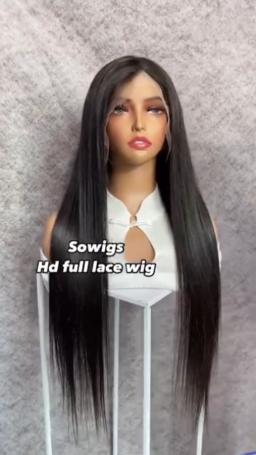 (All hairstyle link) HD Lace Full Lace Wigs 130% And 180% Density Pre Plucked 100% Virgin Human Hair Natural Color