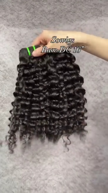 1 Bundle Raw Vietnamese Hair Deep Curly 100% Unprocessed Human Hair Extension Natural Color