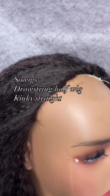 【All hairstyle link】Drawstring Half Wigs Virgin Human Hair Natural Color