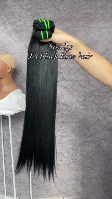 (All hairstyle link)Jet Black 1 Bundle Raw Vietnamese Hair 100% Unprocessed Human Hair Extension