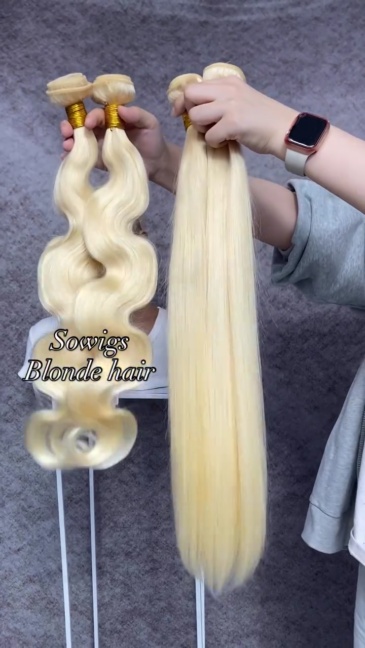 Sowigs Blonde Color 613 Straight Hair/Body wave/Loose Wave Virgin Hair 1 Bundles Deal