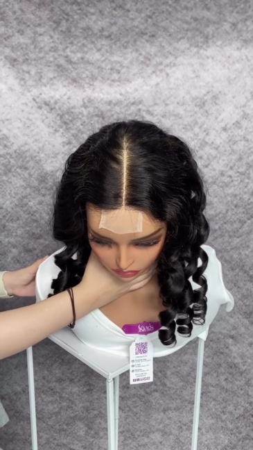 Transparent 2x6 Lace Closure Wig Unprocessed 100% Virgin Human Hair Natural Color