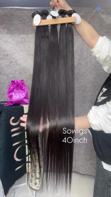 12A Grade Straight Hair Weave 1 or 3 Bundles Virgin Remy 100% Human Hair Extension