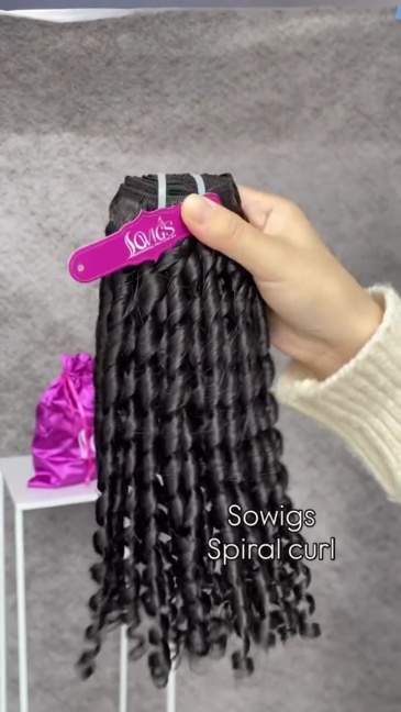Sowigs Spiral Curl 1 Bundles 100% Virgin Human Hair