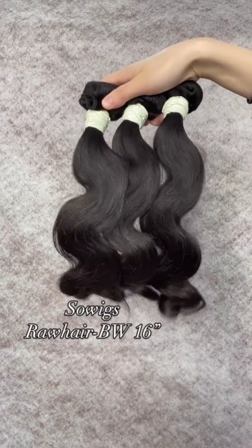 1 Bundle Raw Hair From One Donors Age 16-24 100% Unprocessed Human Hair Extension Natural Color