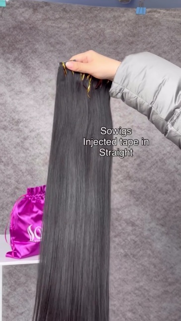 Seamless Injected Tape Ins 1 pack (50grams 20pcs) Straight Remy Hair Extensions Natural Human Hair Seamless Adhesives Tape