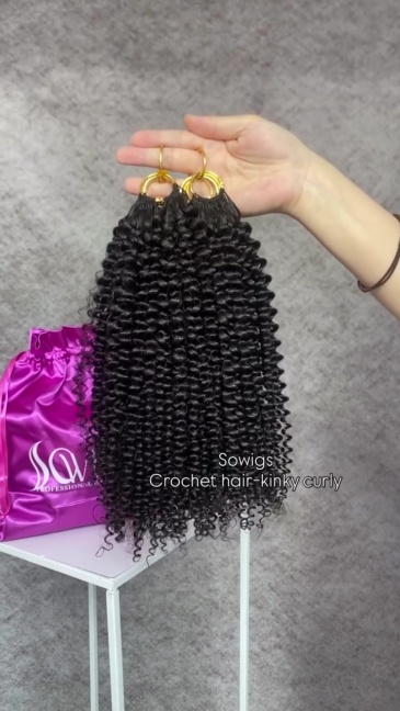 Sowigs Crochet Hair Extensions 80strands 100g/pack 100% Virgin Human Hair Natural Color
