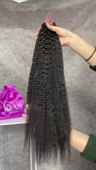 Sowigs Crochet Hair Extensions 80strands 100g/pack 100% Virgin Human Hair Natural Color