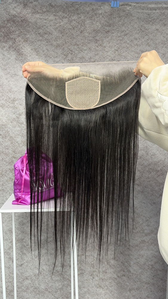 13x4 Silk Base Frontal 100% Unprocessed Virgin Human Hair Natural Color