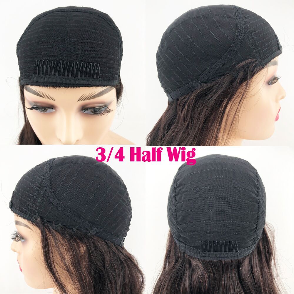 Water Wave Headband Wigs Half Wigs Virgin Human Hair Wig