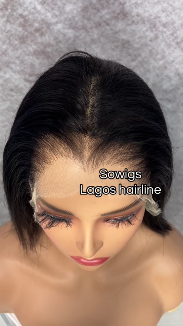 Lagos Hairline Bob 13x4 HD Lace Frontal Wig Bob 200% Density 100% Unprocessed Virgin Human Hair