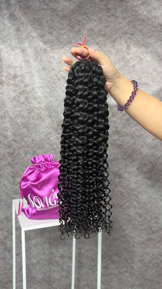 Crochet Hair Deep Curly 1 Pack 100g100% Virgin Human Hair Natural Color
