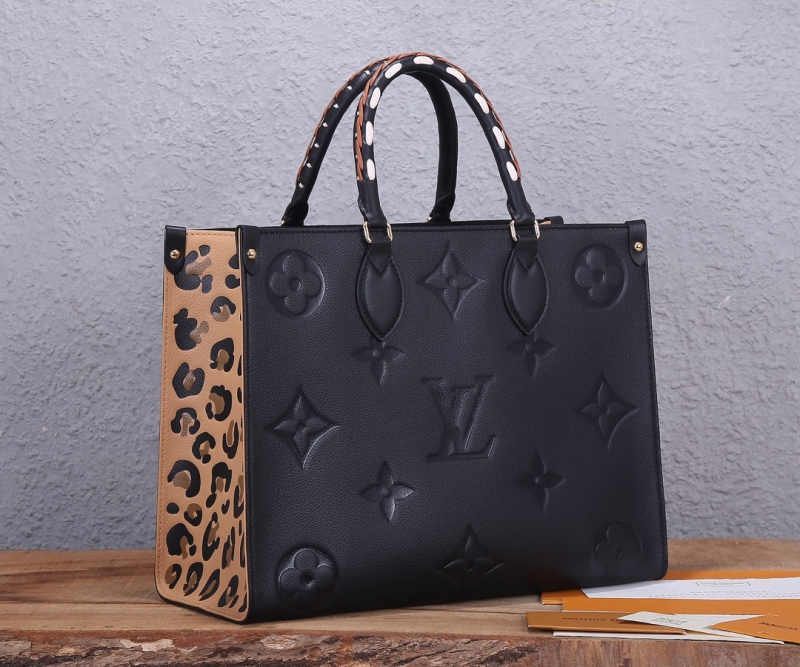 Onthego Mm Wild At Heart Capsule Leopard  Cowhide Leather Tote M58522