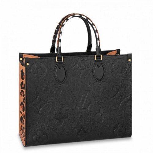 Onthego Mm Wild At Heart Capsule Leopard  Cowhide Leather Tote M58522