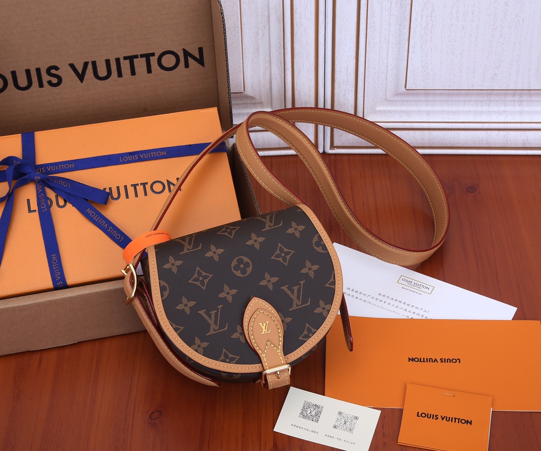 Louis Vuitton M44860 LV Tambourin Bags Monogram Canvasn bag shoulder bag