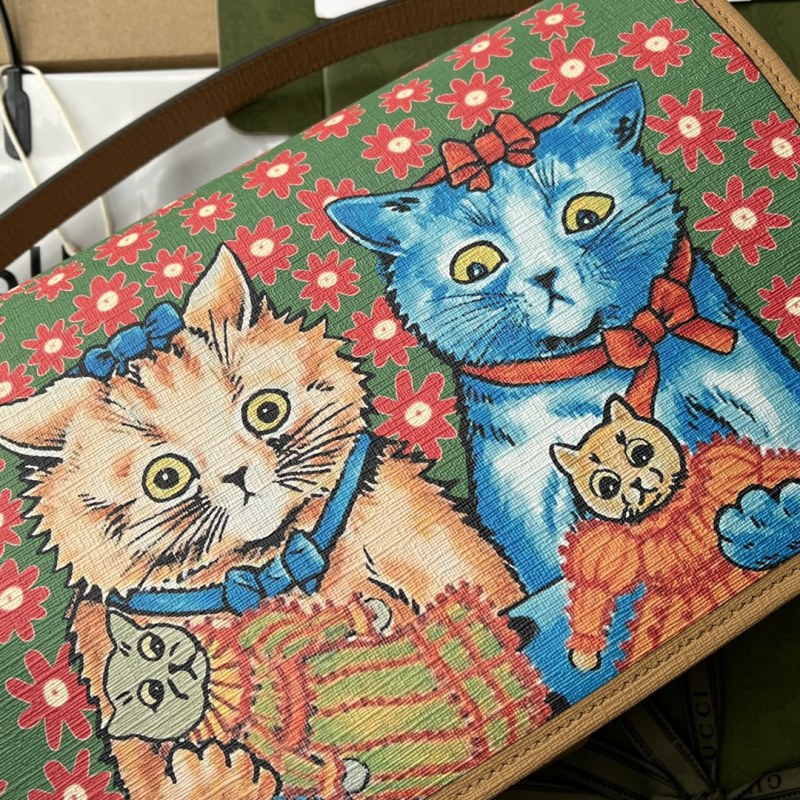 Children's Cat Print Messenger Bag 664143