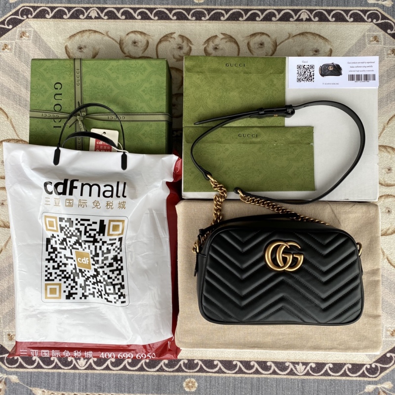 GG Marmont Small Matelassé Leather Shoulder Bag 447632