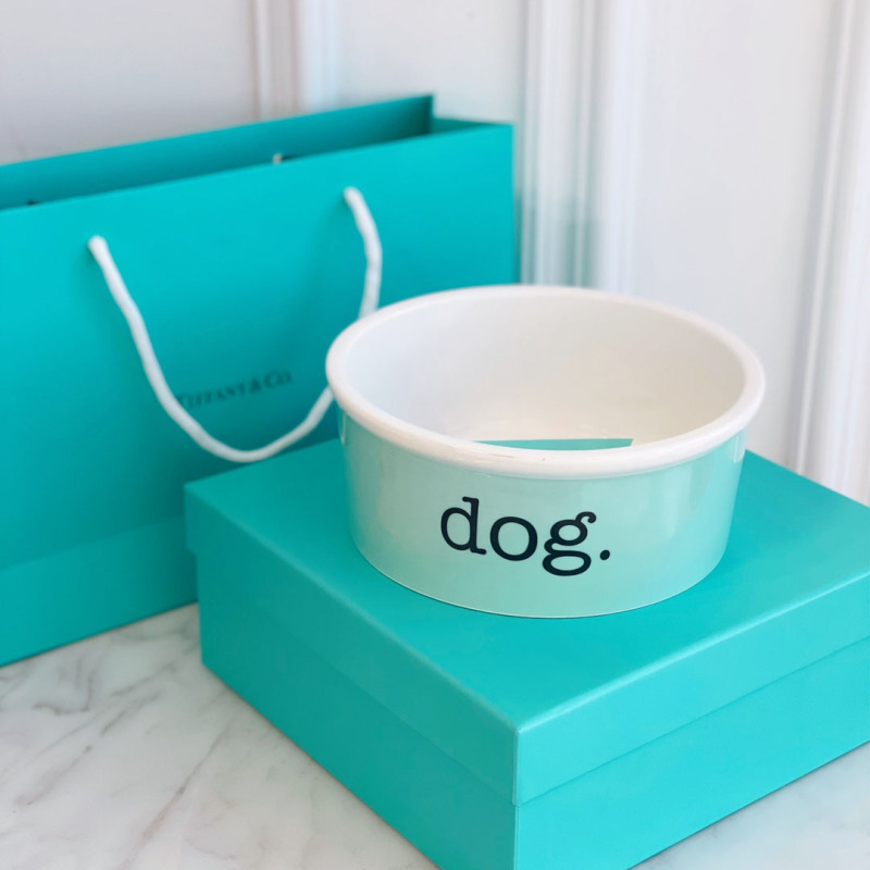 Tiffany Bone Porcelain Dog Breast Dog Bowl Pet Products Food Pot Dig Dog Food Cat Food Cat ST-15