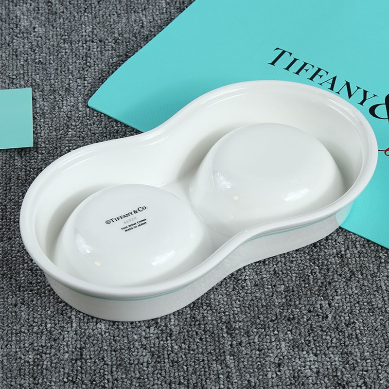 Tiffany Bone Porcelain Dog Breast Dog Bowl Pet Products Food Pot ST-16