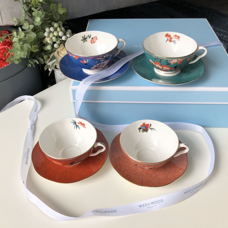 Coffee 4Pcs Cups And 4Pcs Dishes Set SW-08