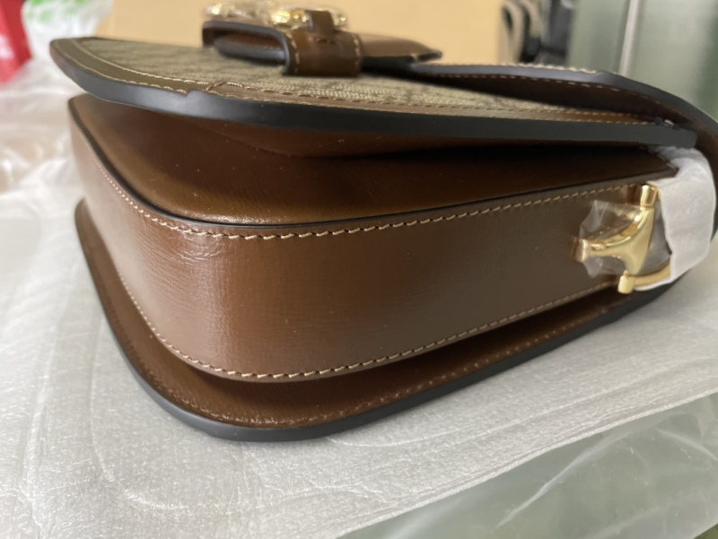 Gucci 1955 Brown Horsebit Shoulder Bag  - Physical Pictures Taken At The Inspection Site