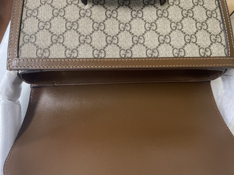 Gucci 1955 Brown Horsebit Shoulder Bag  - Physical Pictures Taken At The Inspection Site